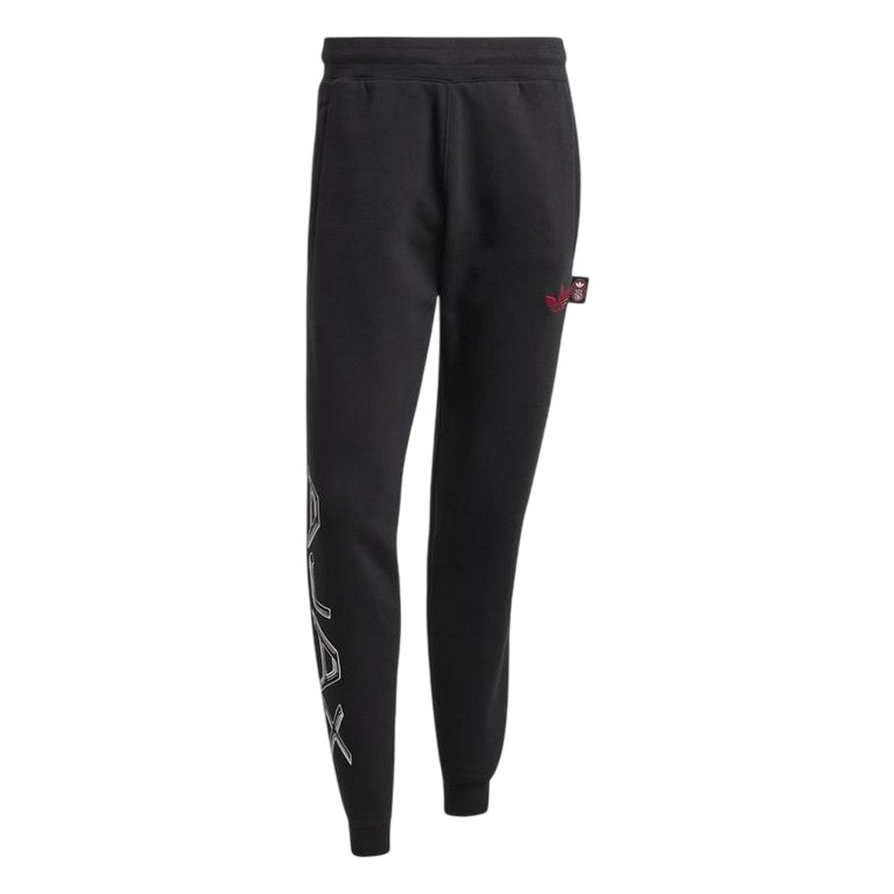 Black - Front - Adidas Mens Ajax Amsterdam Tracksuit Bottoms