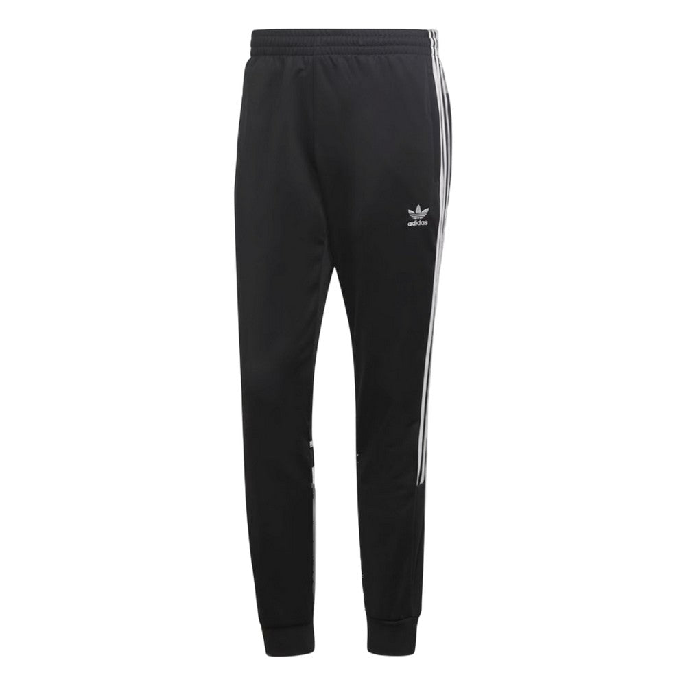 Black - Front - Adidas Mens Adicolor Classics 3 Stripes Joggers