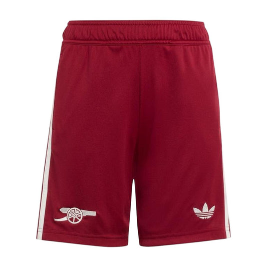 Red-White - Front - Adidas Childrens-Kids 25-26 Arsenal FC Third Shorts