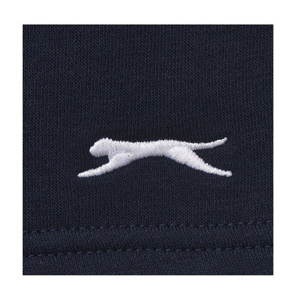 Navy - Side - Slazenger Childrens-Kids Slaz Fleece Shorts