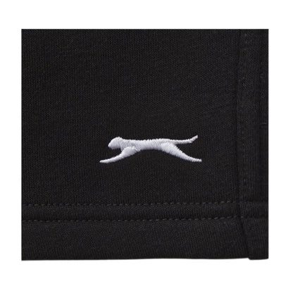 Black - Side - Slazenger Childrens-Kids Slaz Fleece Shorts