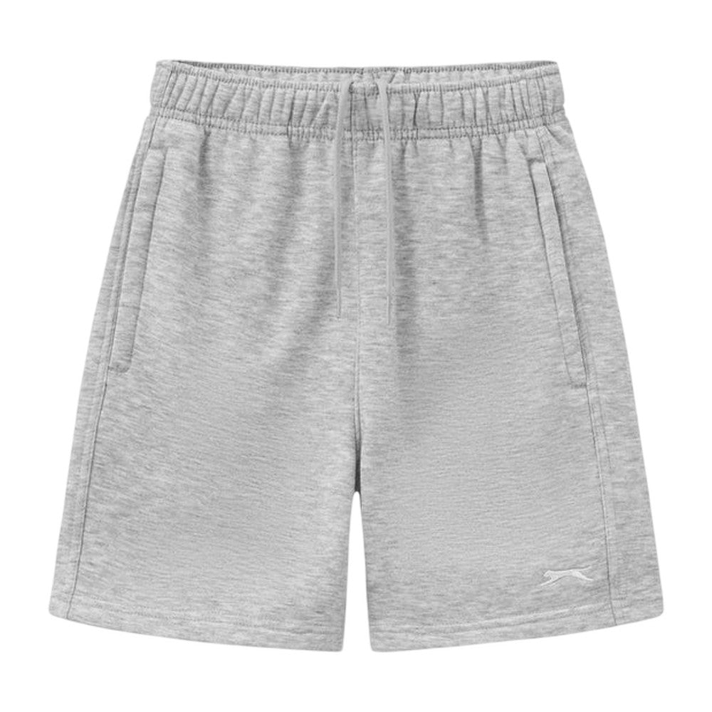 Grey Marl - Front - Slazenger Childrens-Kids Slaz Fleece Shorts