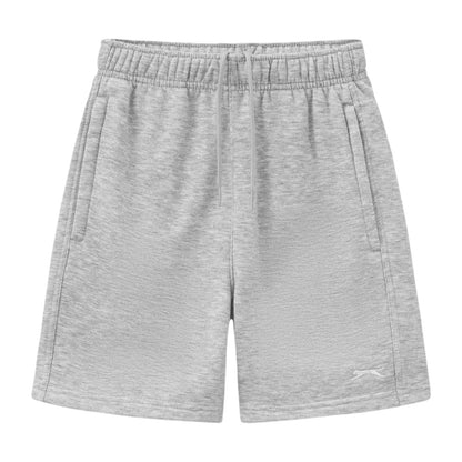 Grey Marl - Front - Slazenger Childrens-Kids Slaz Fleece Shorts