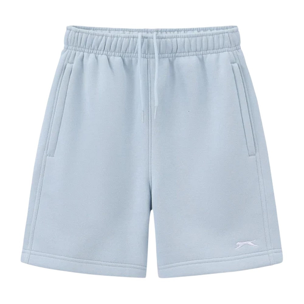 Light Blue - Front - Slazenger Childrens-Kids Slaz Fleece Shorts