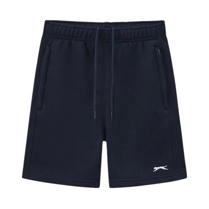 Navy - Front - Slazenger Childrens-Kids Slaz Fleece Shorts