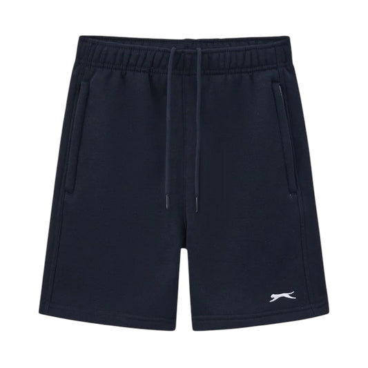 Navy - Front - Slazenger Childrens-Kids Slaz Fleece Shorts