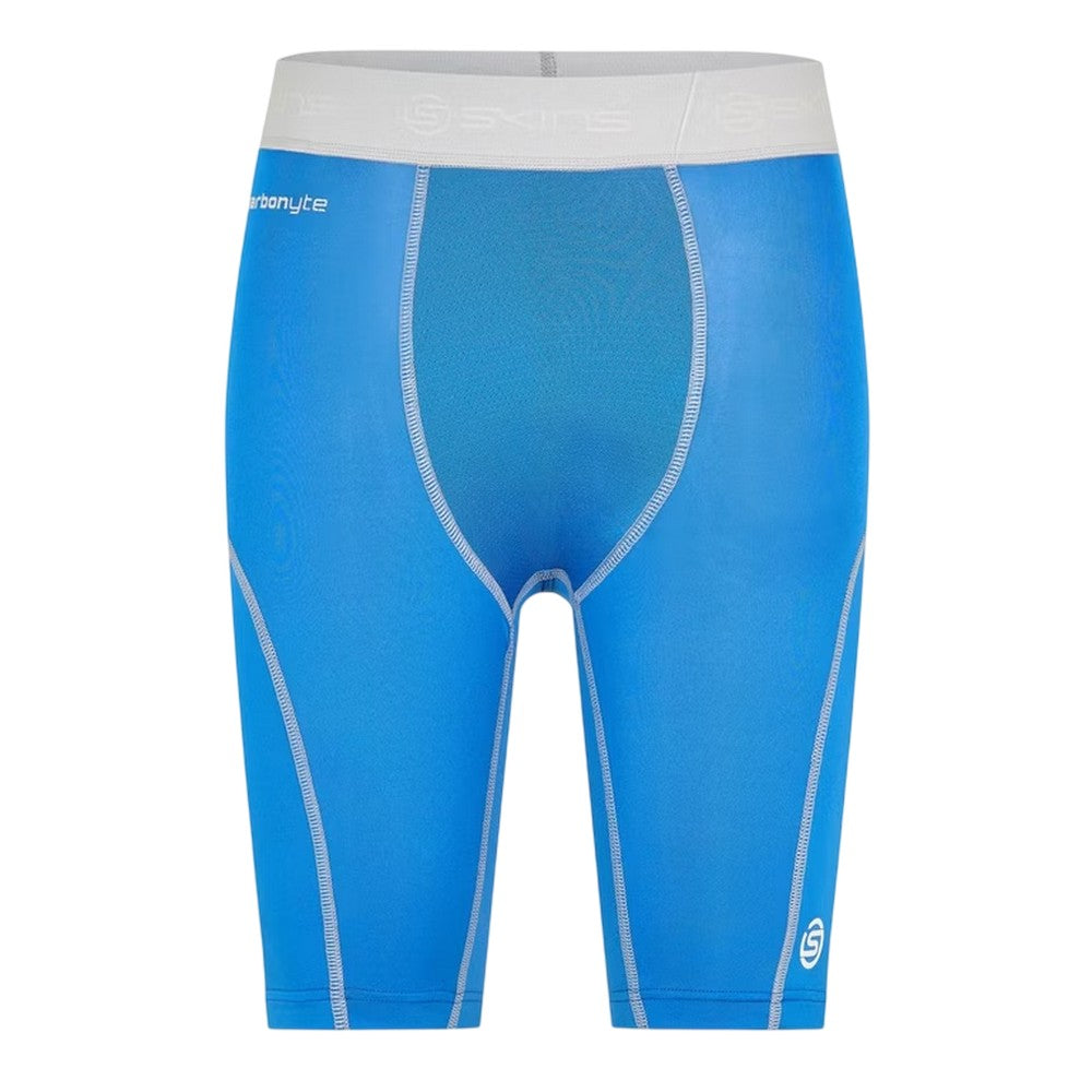 Blue - Front - Skins Mens Carbonyte Fitted Compression Shorts