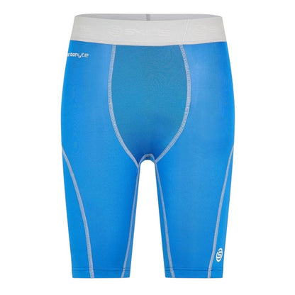 Blue - Front - Skins Mens Carbonyte Fitted Compression Shorts