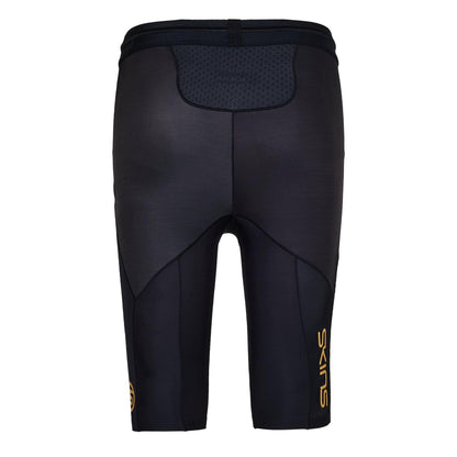 Black - Back - Skins Mens Series-5 Fitted Training Compression Shorts