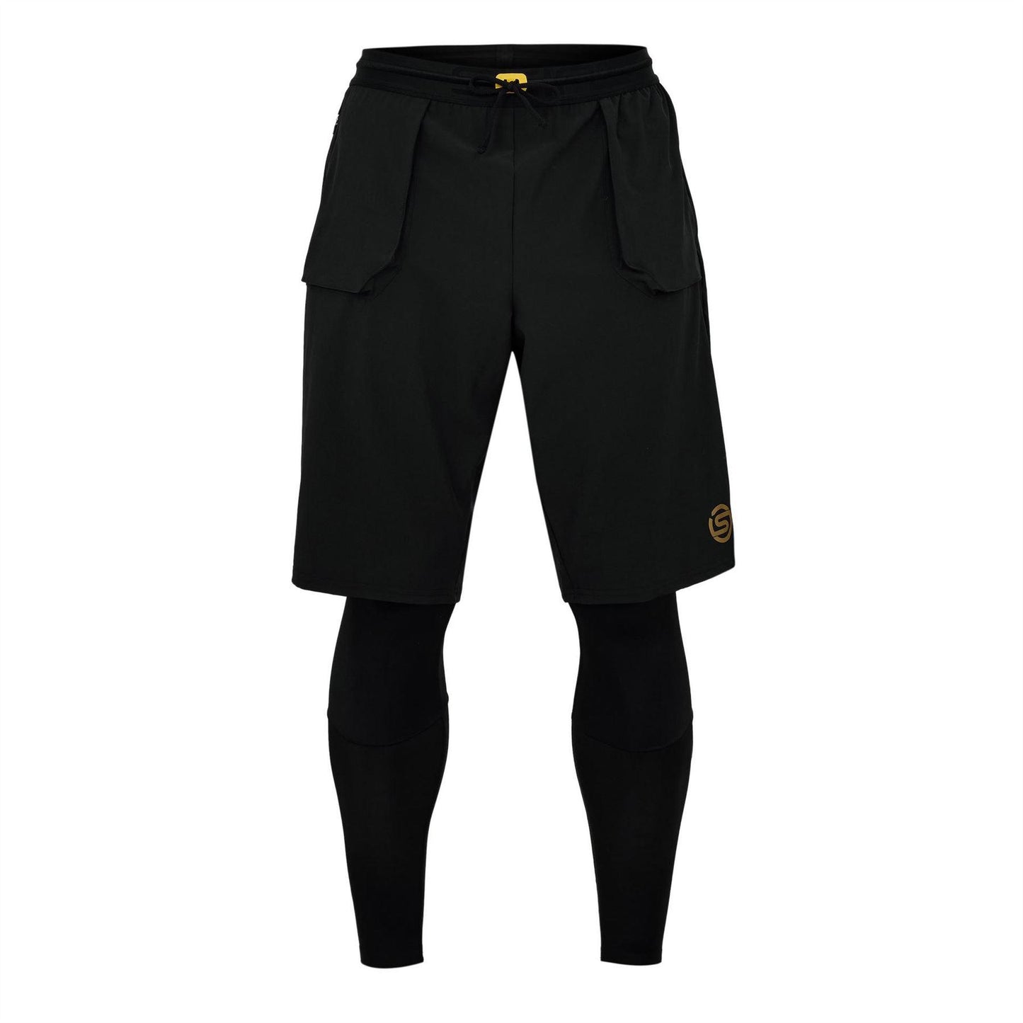 Black - Front - Skins Mens Series-5 Performance Compression Shorts