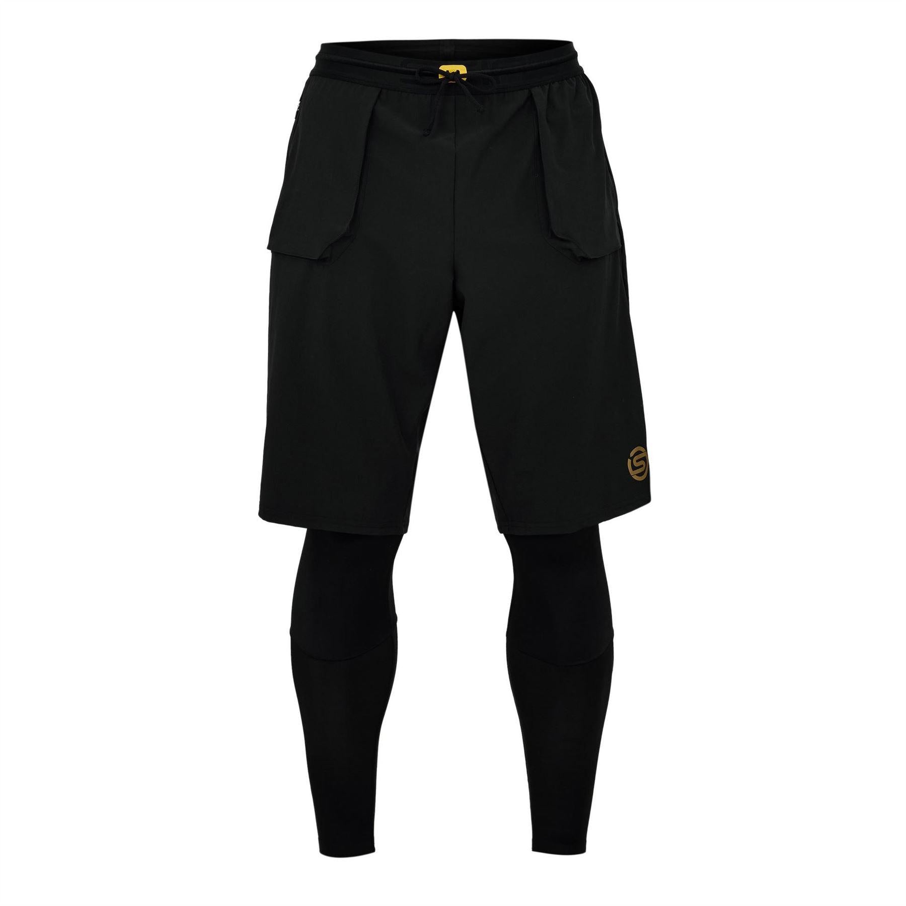 Black - Front - Skins Mens Series-5 Performance Compression Shorts