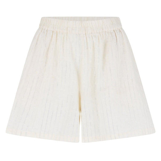 Birch - Front - Vero Moda Womens-Ladies Siljo Heavyweight Striped Shorts