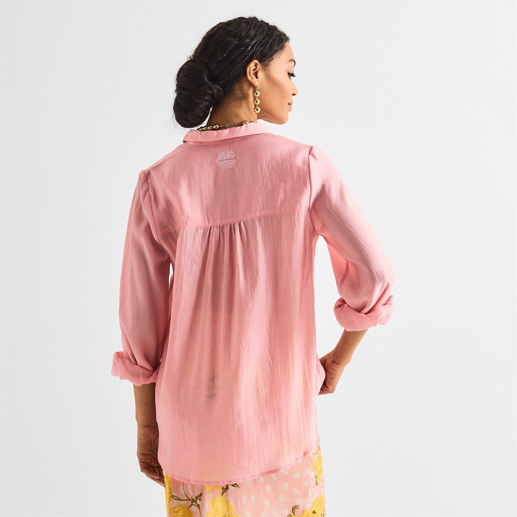 Pink - Side - Never Fully Dressed Womens-Ladies Shirt