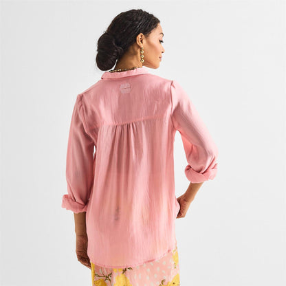 Pink - Side - Never Fully Dressed Womens-Ladies Shirt