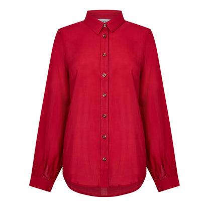 Red - Front - Never Fully Dressed Womens-Ladies Shirt