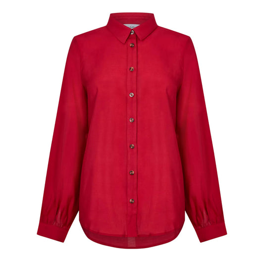 Red - Front - Never Fully Dressed Womens-Ladies Shirt