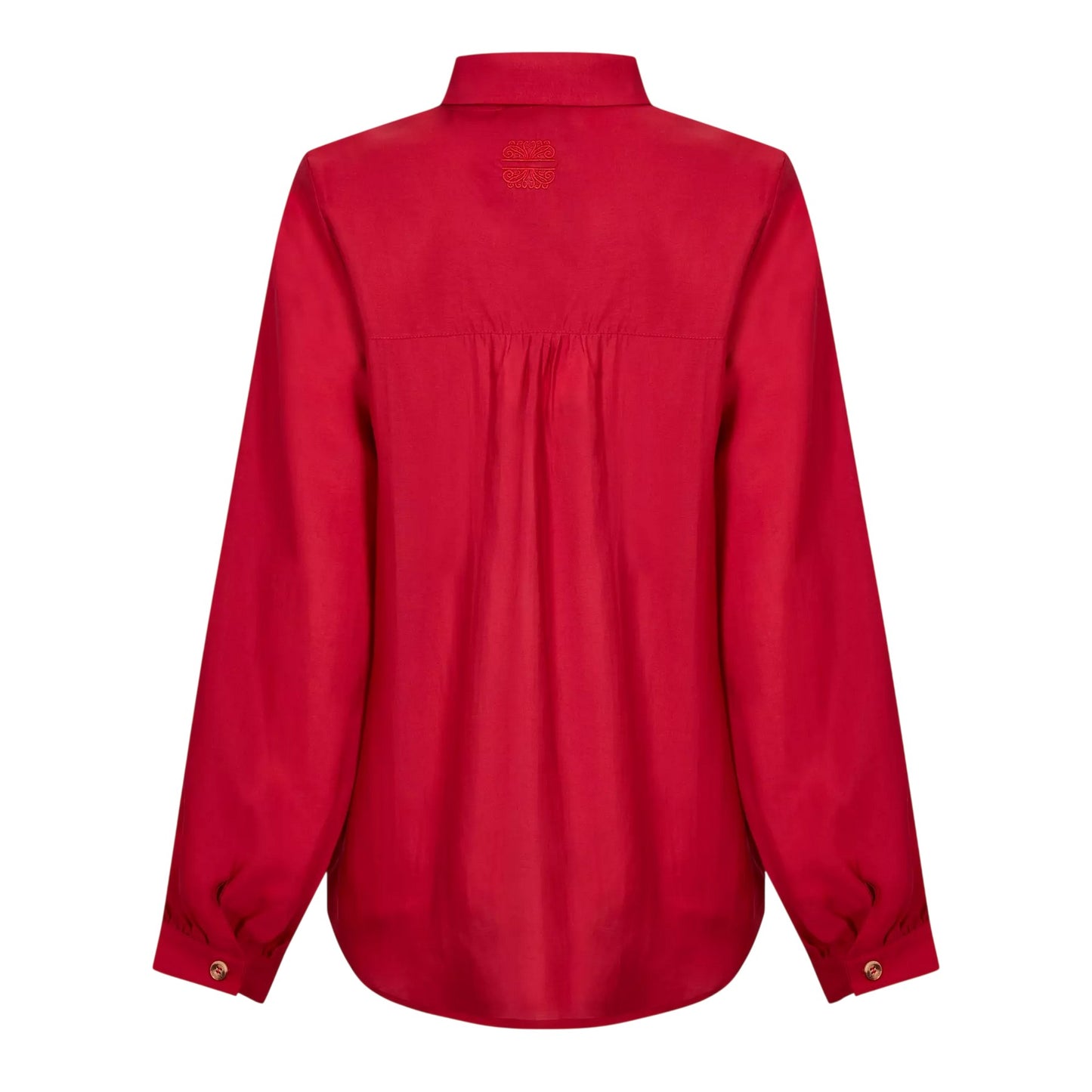 Red - Back - Never Fully Dressed Womens-Ladies Shirt