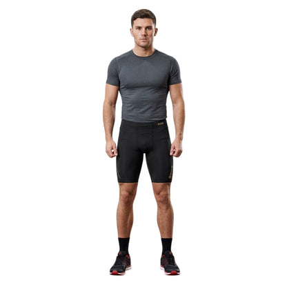 Black - Side - Skins Mens A400 Training Compression Shorts