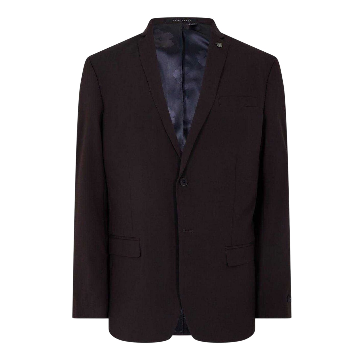 Burgundy - Front - Ted Baker Mens Plain Single-Breasted Blazer