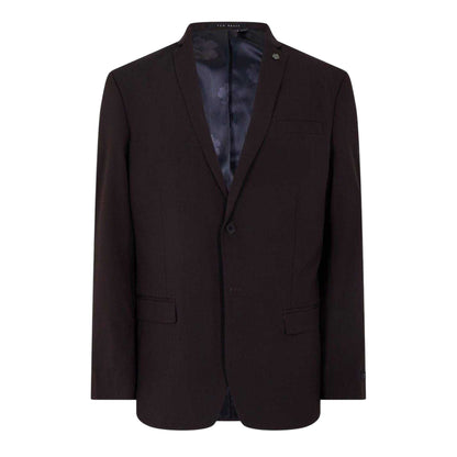 Burgundy - Front - Ted Baker Mens Plain Single-Breasted Blazer