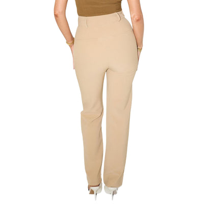 Camel - Back - Muse Womens-Ladies The Ultimate Straight Leg Trousers