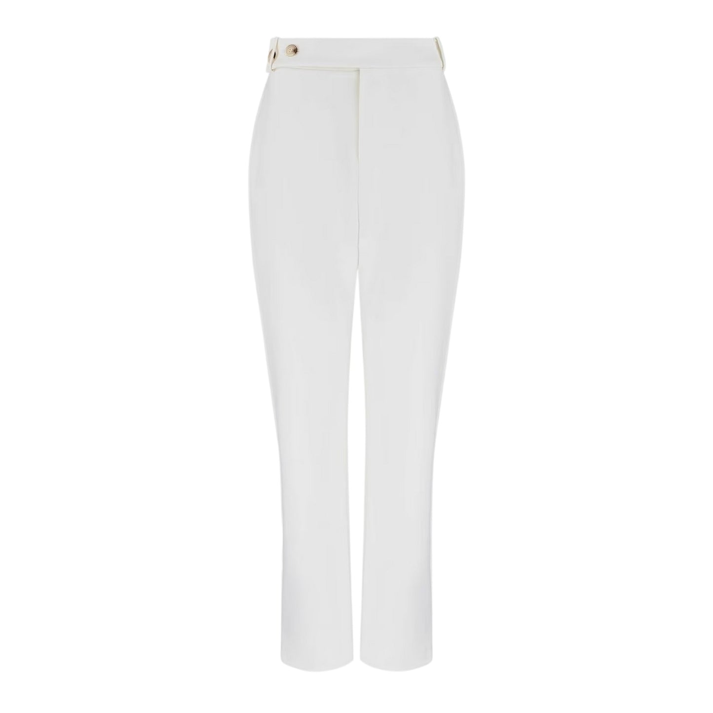 White - Front - Muse Womens-Ladies The Ultimate Straight Leg Trousers
