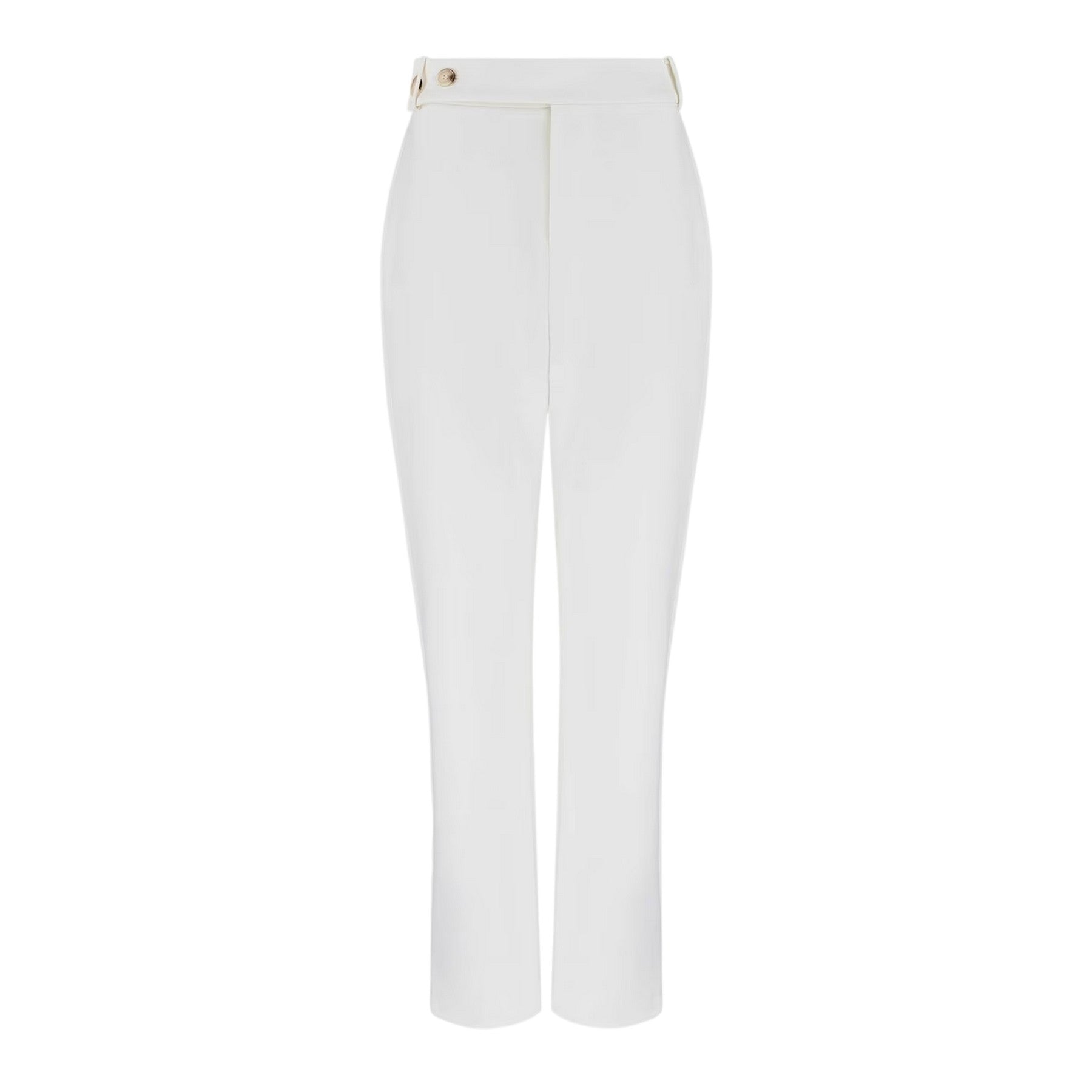 White - Front - Muse Womens-Ladies The Ultimate Straight Leg Trousers