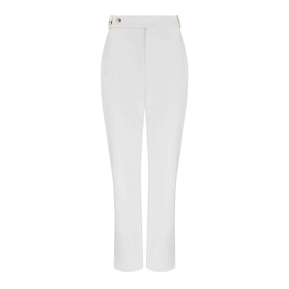 White - Front - Muse Womens-Ladies The Ultimate Straight Leg Trousers