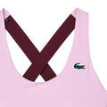 Pink - Close up - Lacoste Womens-Ladies Stretch Breathable Sport Bralette