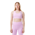 Pink - Side - Lacoste Womens-Ladies Stretch Breathable Sport Bralette