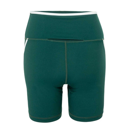 Forest Green - Back - Slazenger Womens-Ladies Workout Cycling Shorts