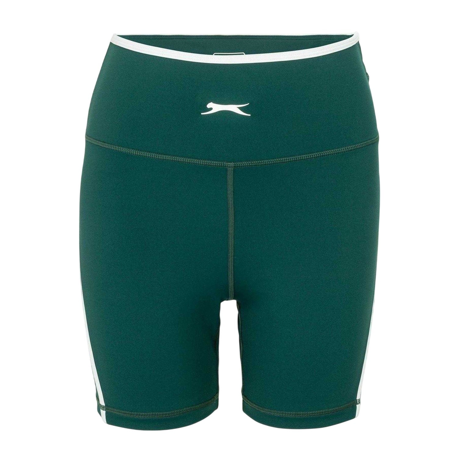 Forest Green - Front - Slazenger Womens-Ladies Workout Cycling Shorts