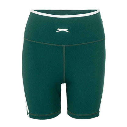 Forest Green - Front - Slazenger Womens-Ladies Workout Cycling Shorts