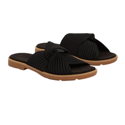 Black - Close up - Timberland Womens-Ladies Flat Sandals