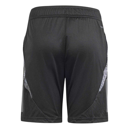 Black-Dark Grey - Back - Adidas Childrens-Kids Tiro 24 Training Shorts