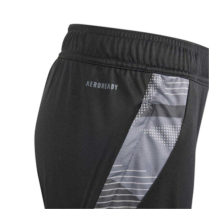 Black-Dark Grey - Side - Adidas Childrens-Kids Tiro 24 Training Shorts