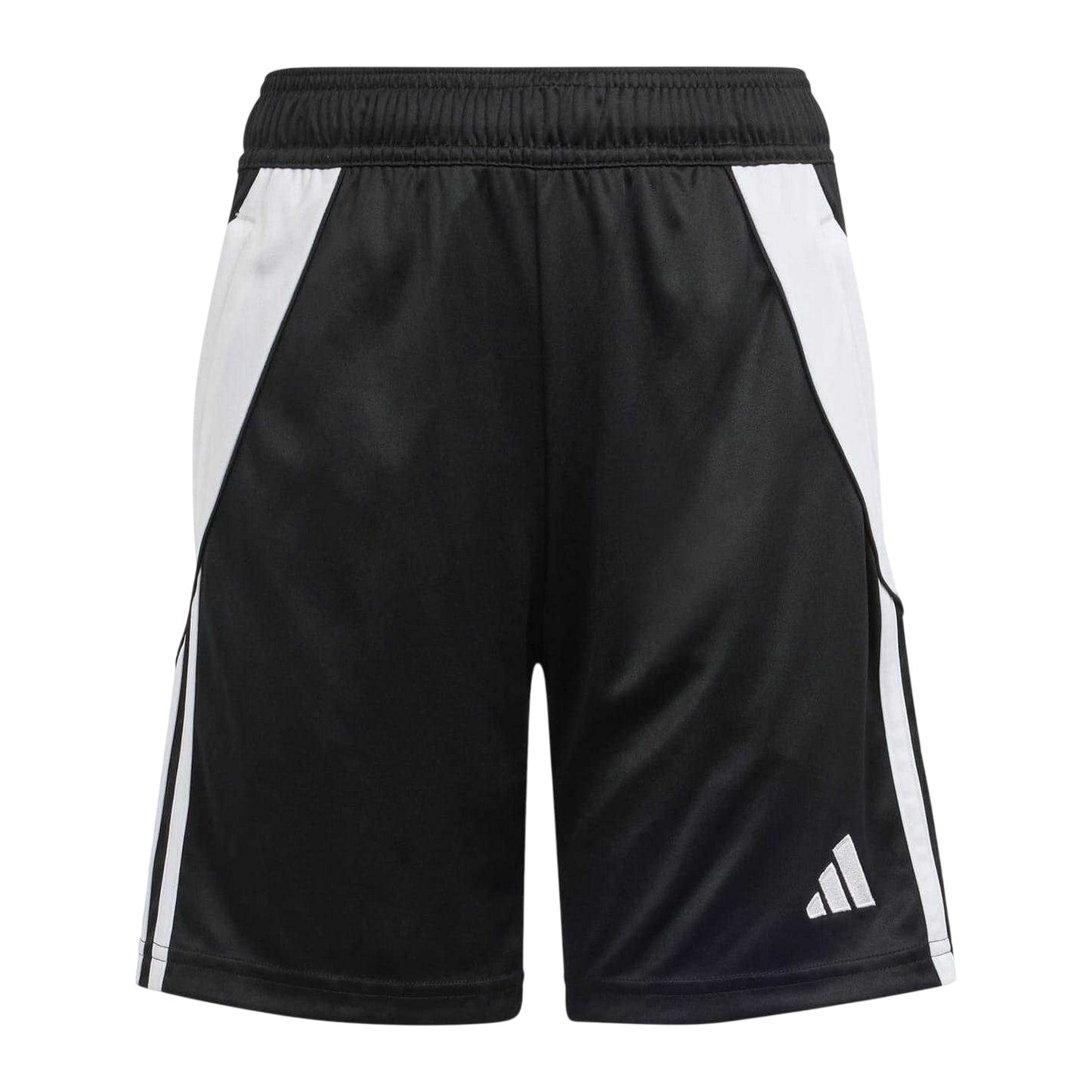 Black-White - Front - Adidas Childrens-Kids Tiro 24 Training Shorts
