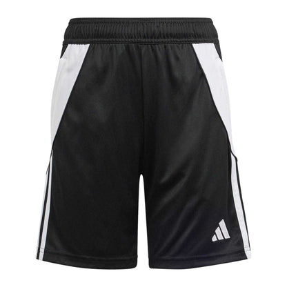 Black-White - Front - Adidas Childrens-Kids Tiro 24 Training Shorts
