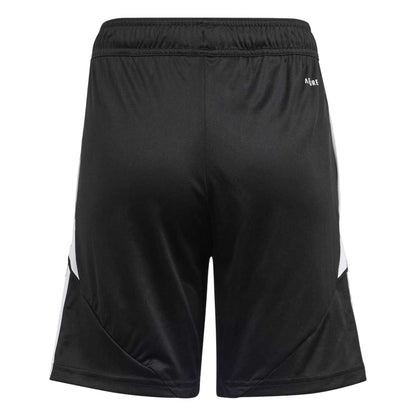 Black-White - Back - Adidas Childrens-Kids Tiro 24 Training Shorts