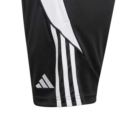 Black-White - Side - Adidas Childrens-Kids Tiro 24 Training Shorts