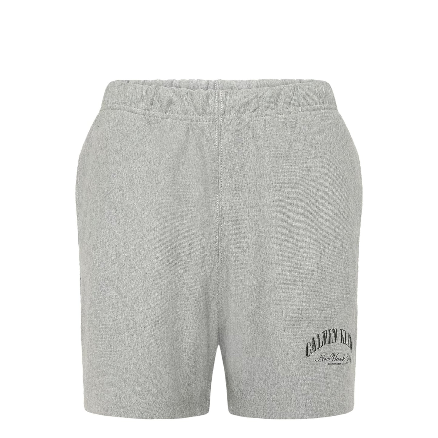 Heather Grey - Front - Calvin Klein Mens New York Collegiate Athletic Shorts