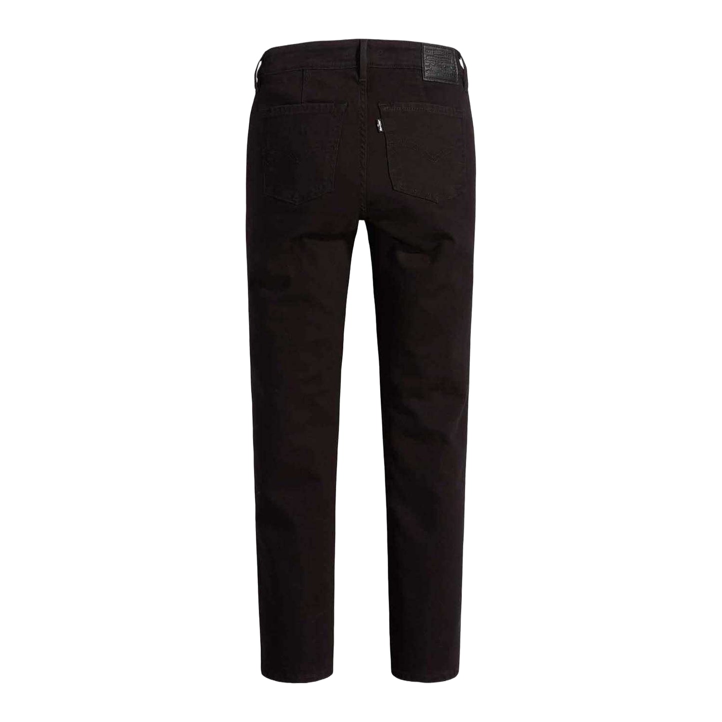Black - Back - Levis Womens-Ladies 712 Pocket Welted Slim Jeans