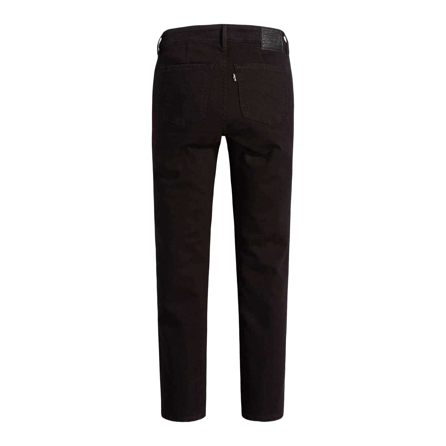 Black - Back - Levis Womens-Ladies 712 Pocket Welted Slim Jeans