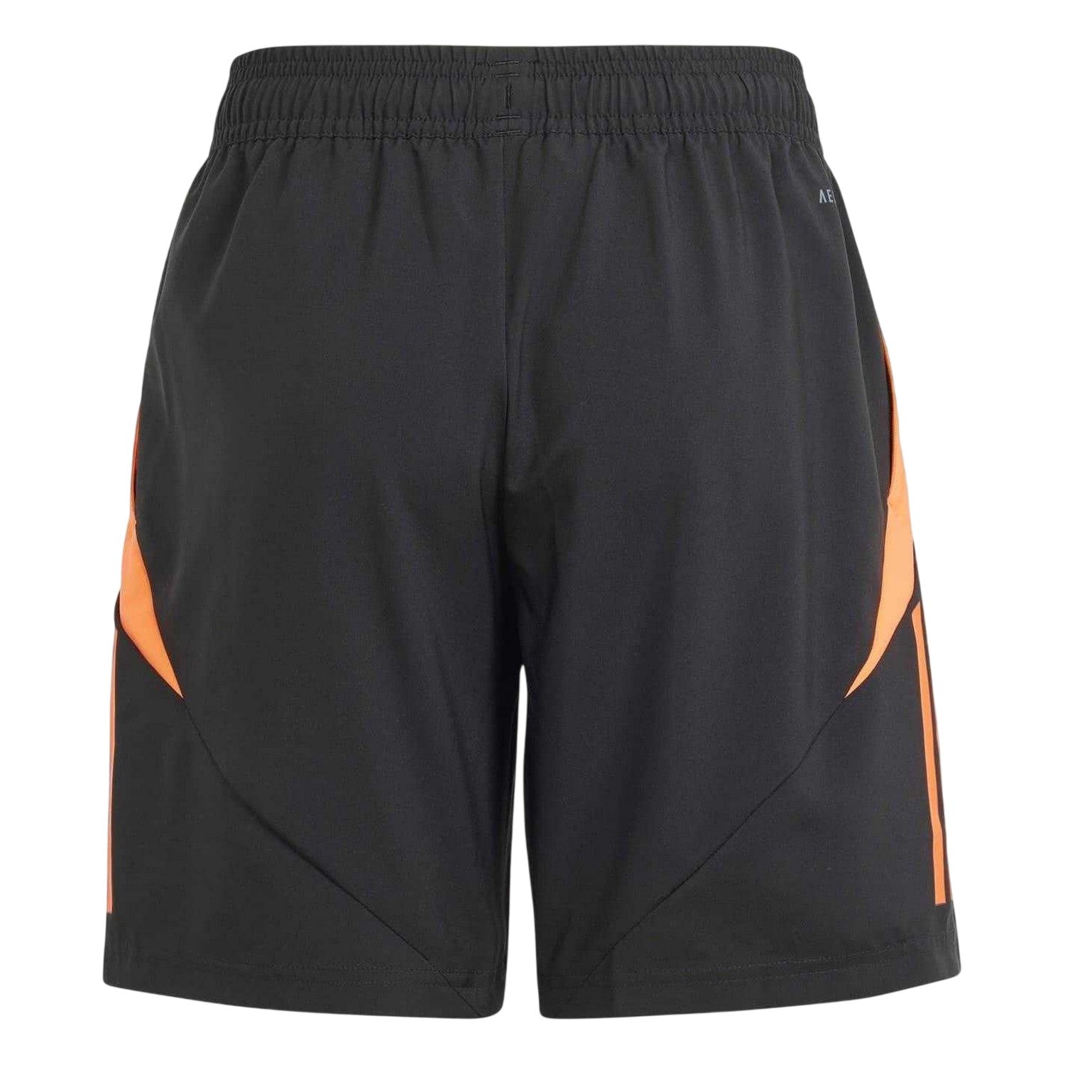 Black-Solar Red - Back - Adidas Childrens-Kids Tiro 24 Competition Shorts