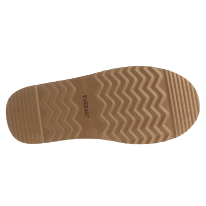 Sand - Side - EverAu Womens-Ladies Wonga Cow Suede Platform Slippers