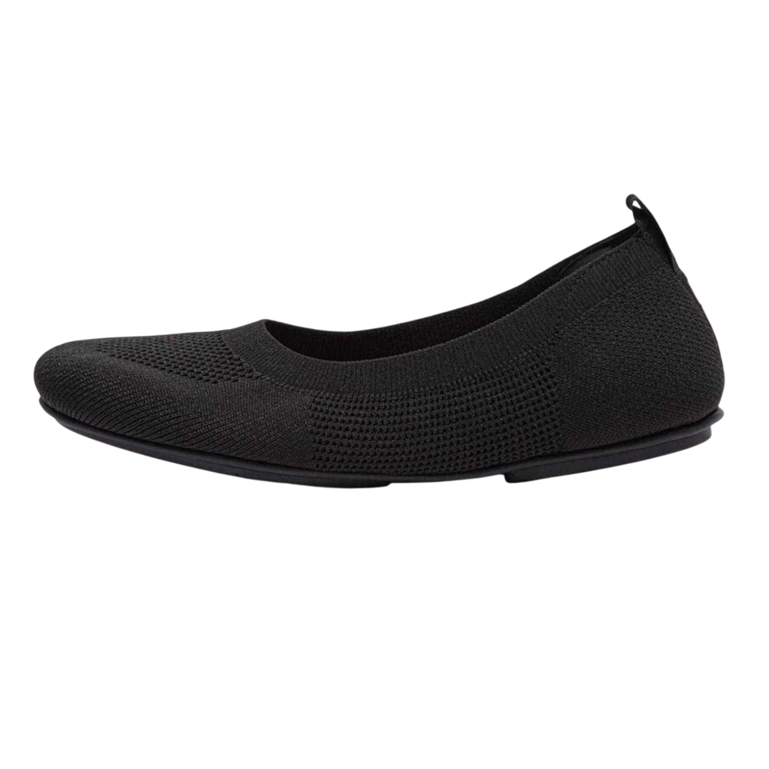 Black - Side - Fit Flop Womens-Ladies Allegro Ballet Flats