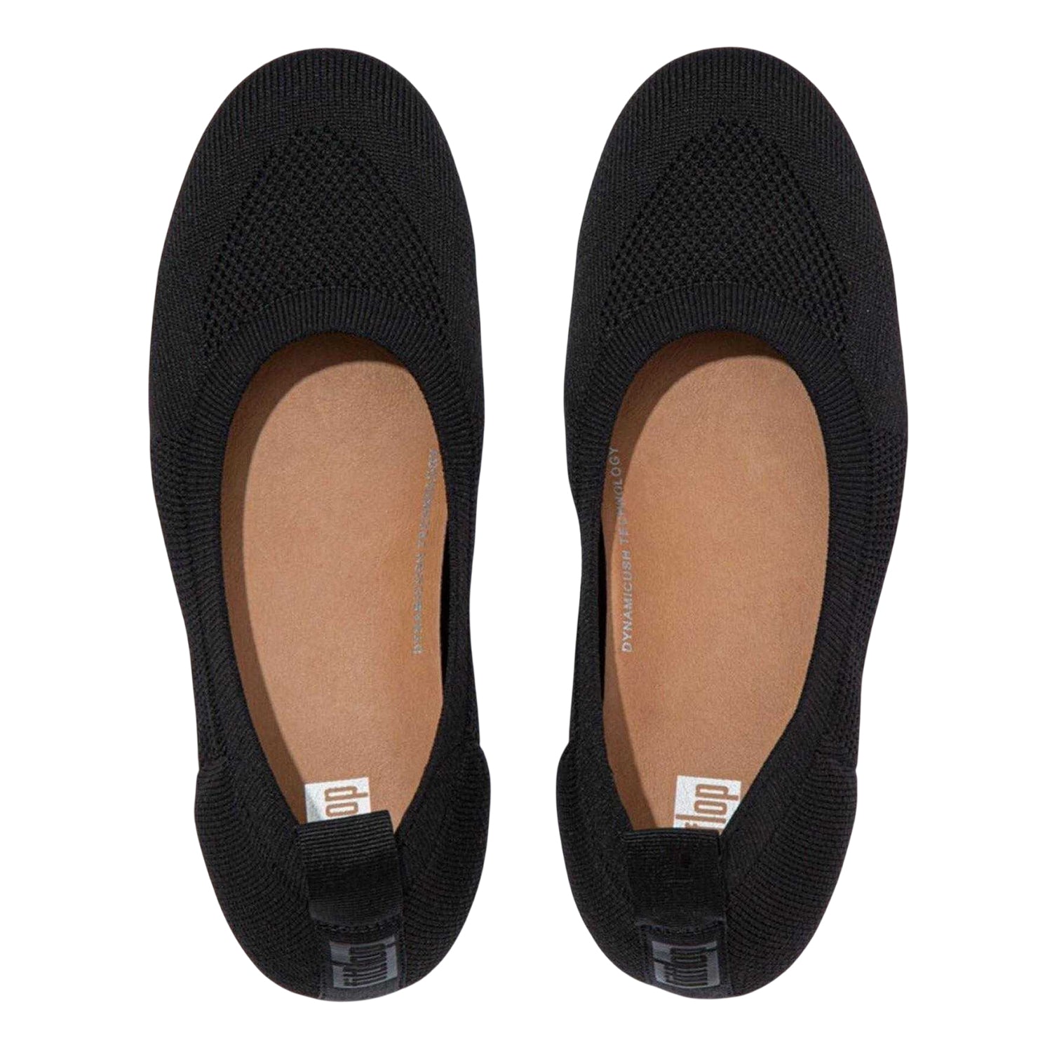 Black - Close up - Fit Flop Womens-Ladies Allegro Ballet Flats