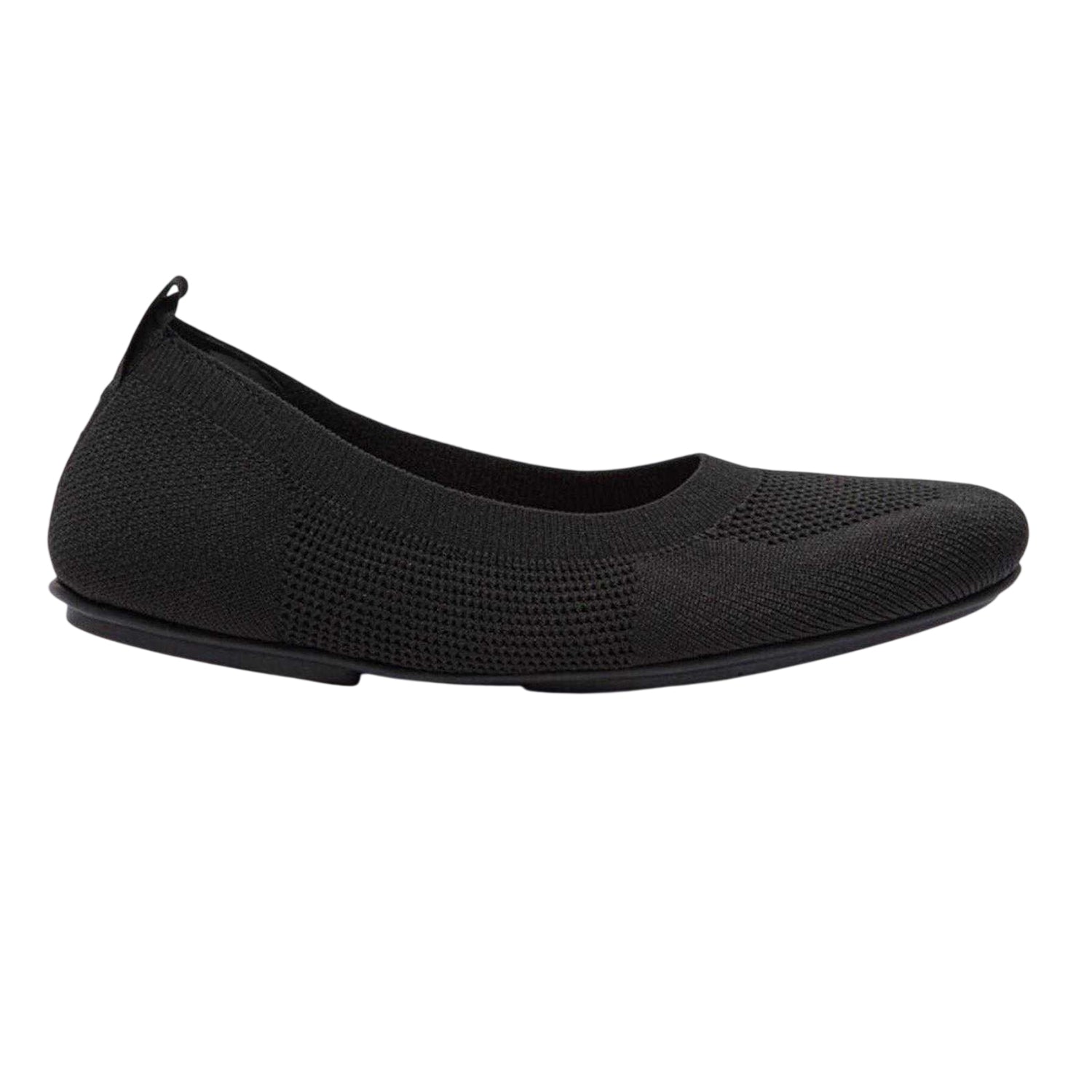 Black - Front - Fit Flop Womens-Ladies Allegro Ballet Flats