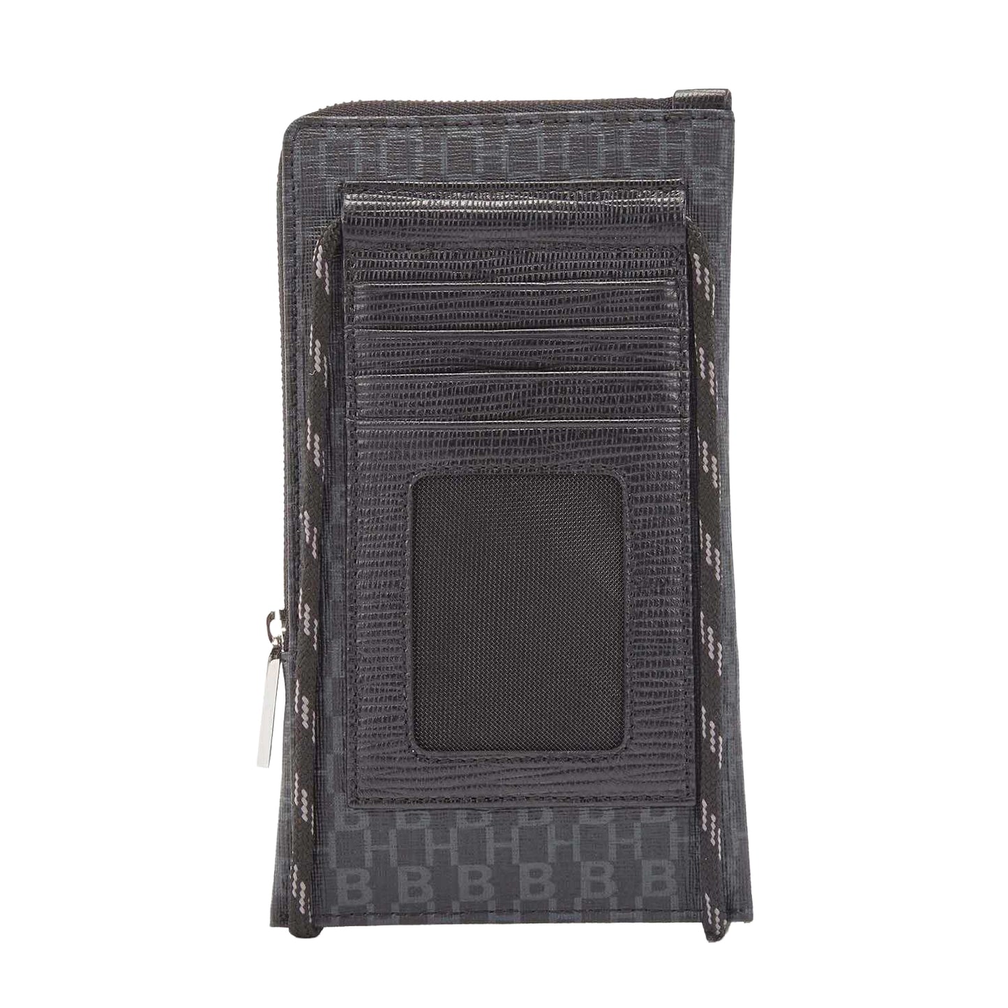 Black - Back - Boss Mens Metropole Leather Mobile Phone Holder