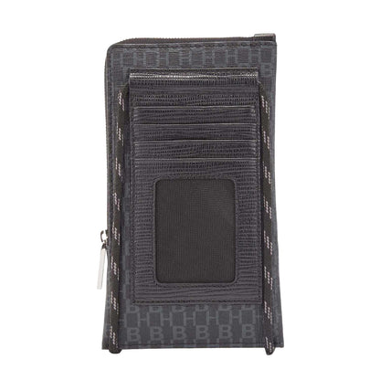 Black - Back - Boss Mens Metropole Leather Mobile Phone Holder